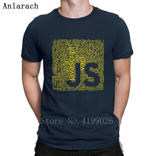 Js Wordcloud Programming Shirt For Javascript Deve T Shirt Family Hiphop Top Creative Mens T-Shirt Letters Summer Cotton Cute